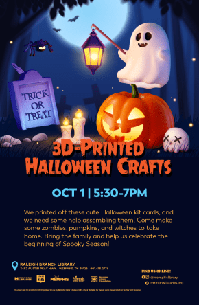 3D Halloween Crafts Raleigh 3D Halloween Crafts Raleigh flyer