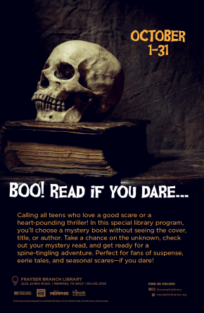 Readifyoudare_poster Boo! Read If You Dare flyer