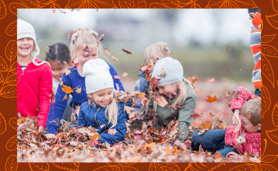 Untitled design (5) kids playing in fall leaves