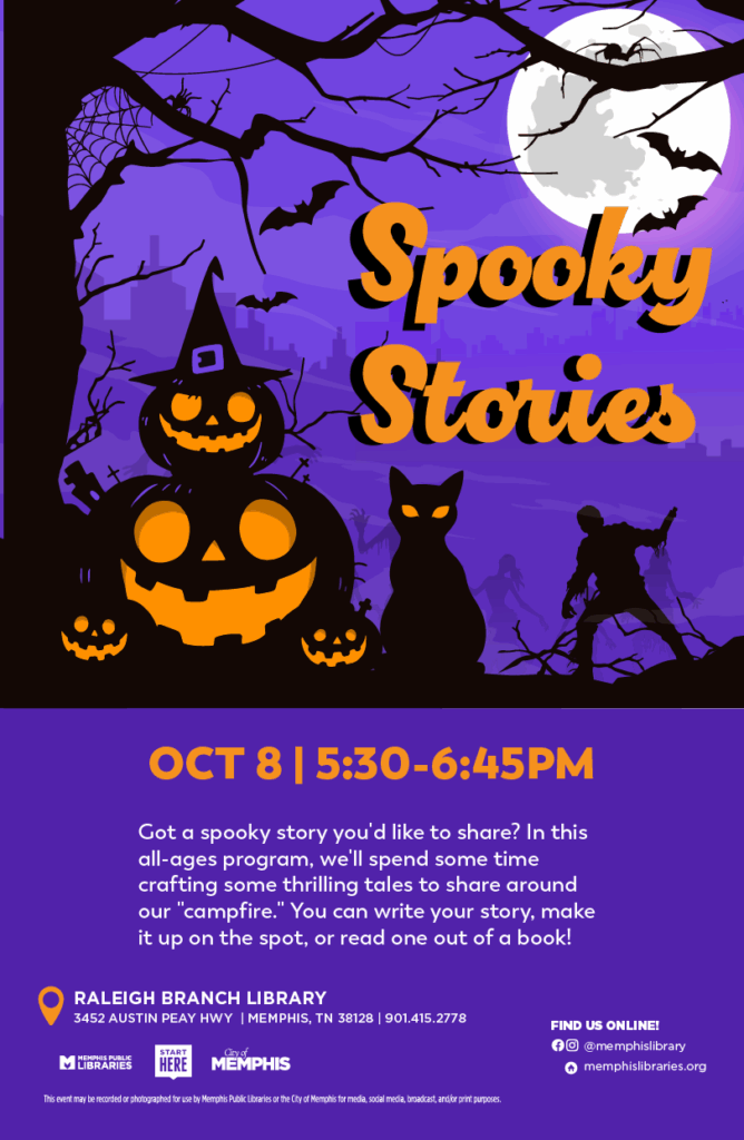 Spooky Stories Raleigh  Spooky Stories Raleigh flyer