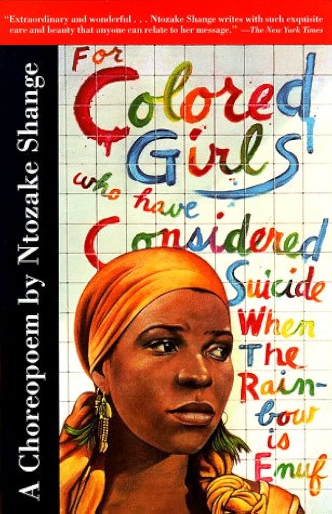 image of book cover of for colored girls who have considered suicide when the rainbow is enuf