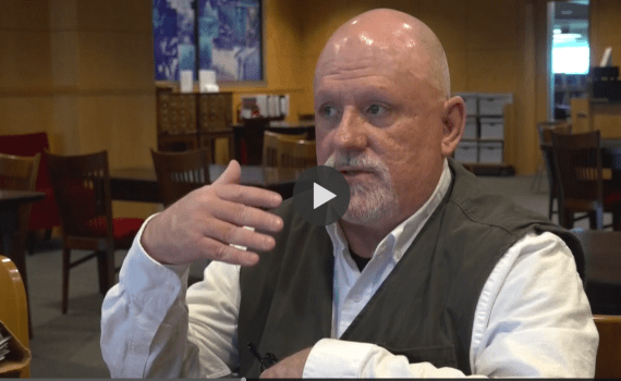 screenshot from video - Wayne Dowdy discussing Carla Thomas and STAX