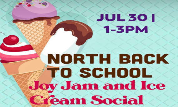 North Back to School North Back to School Ice cream Flyer
