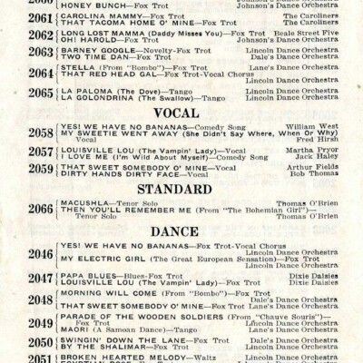 Lincoln Records brochure cover