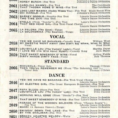 Lincoln Records brochure cover