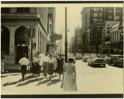 Pedestrians on Madison