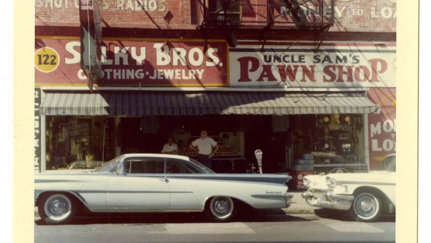 Uncle Sam's Pawn Shop, Beale Street, 1963
