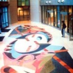 Full terrazzo floor in Central Library vestibule