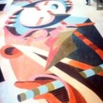 Full terrazzo floor in Central Library vestibule