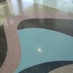 Terrazzo floor in Central Library vestibule