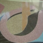 Terrazzo floor in Central Library vestibule