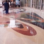 Full terrazzo floor in Central Library vestibule