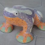 Frog in the "Rainforest Treasures" Courtyard