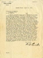 Letter to Senator Kenneth McKellar of Tennessee as he was on his way to Nashville to lobby state legislators to ratify the Nineteenth Amendment granting women the right to vote.