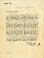 Letter to Senator Kenneth McKellar of Tennessee as he was on his way to Nashville to lobby state legislators to ratify the Nineteenth Amendment granting women the right to vote.