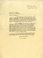 Letter from B. R. Sams to State Rep. William H. Light of Hawkins and Sullivan Counties, urging him to vote against the suffrage bill. Sams also mentions including a signed petition.