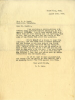 Letter from B. R. Sams to State Rep. William H. Light of Hawkins and Sullivan Counties, urging him to vote against the suffrage bill. Sams also mentions including a signed petition.