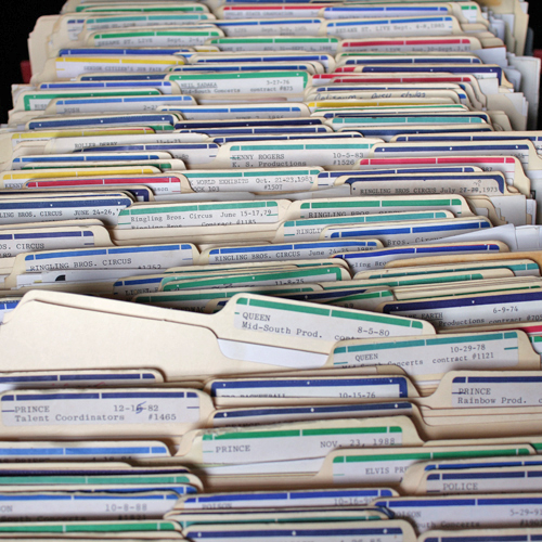 Photo of tickets from Mid-South Coliseum