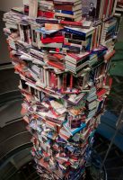 Book tower at Ford's Theatre Center in Washington, DC.